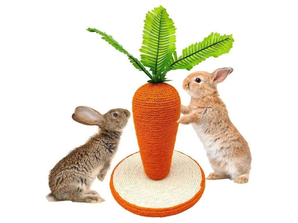 BNOSDM Rabbit Scratch Post Toy