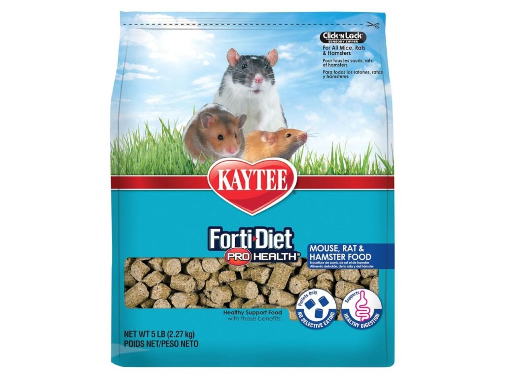 Kaytee Forti-Diet Pro Health Pet Mouse, Rat, and Hamster Food